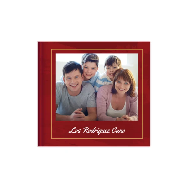 Fotolibro · Borgoña y oro