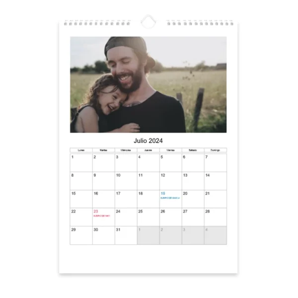 Calendario · Pared A3V (Simple)