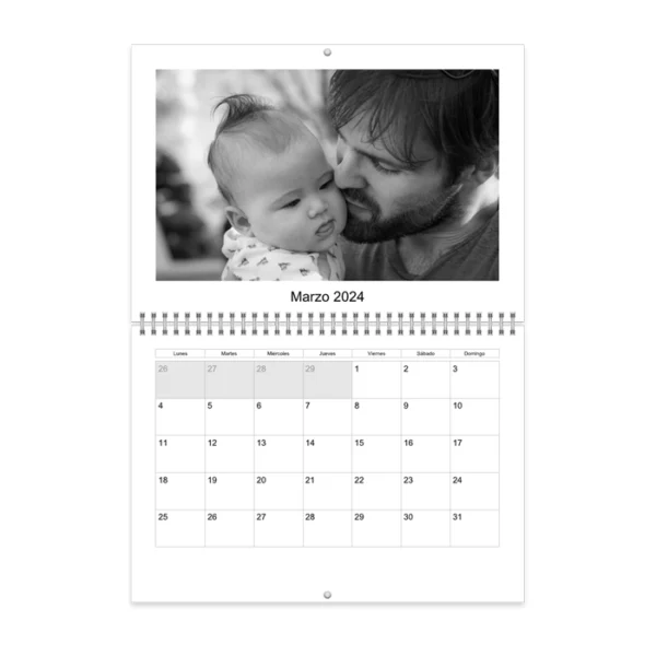 Calendario · Pared A4H (Simple)